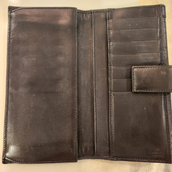 Gucci Guccissima Long Trifold snap Wallet in EUC. - Picture 11 of 16